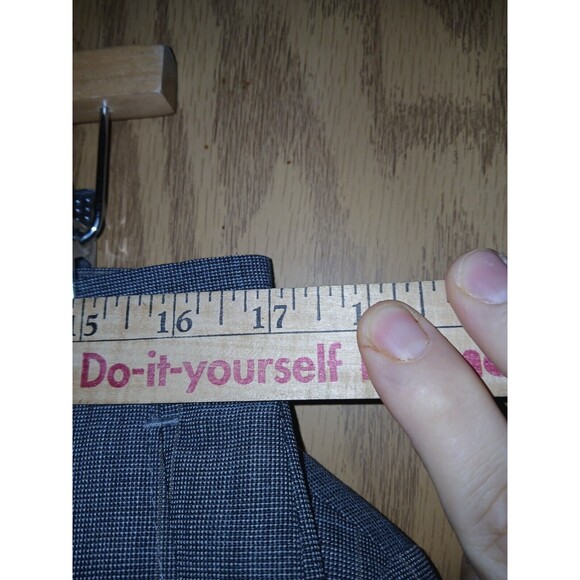 Haggar Imperial 2 Piece Suit Mens 42L 34X34 Two Button Gray USA Made Wool Blend - Picture 12 of 16